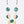Mix Media Resin Disk Layer Long Necklace Set