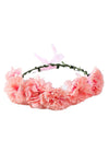 Multi Color Flower Head Band Wreath