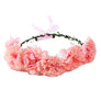 Multi Color Flower Head Band Wreath