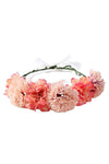 Multi Color Flower Head Band Wreath