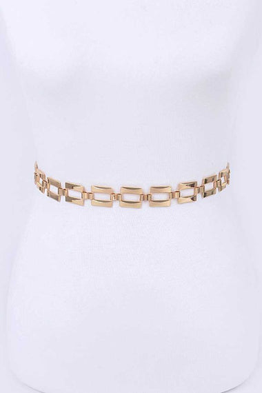Square Link Fashion Chain Belt