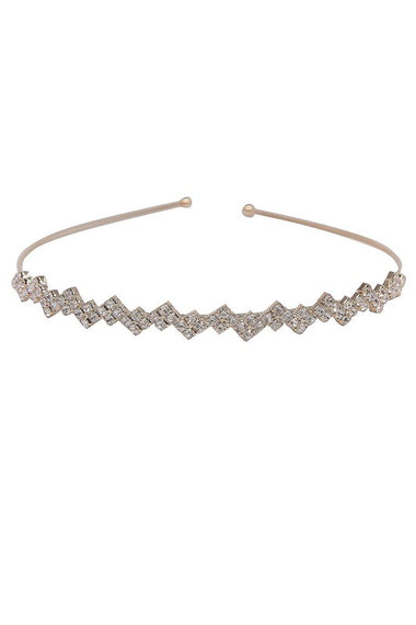 Square Tile Rhinestone Head Band