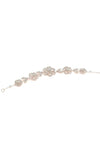 Rose Detail Rhinestone Flexible Hair Deco Band