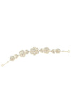 Rose Detail Rhinestone Flexible Hair Deco Band