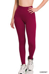 Ribbed Seamless High Waisted Full Length Leggings