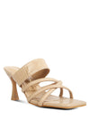 CHIRI Criss Cross Strap Spool Heel Sandsals