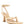 CELTY Ankle Strap Spool Heel Thong Sandals