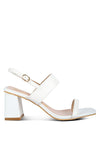 KIRK Elasticated Gussets Block Heel Sandals