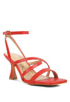 SERLING Open Square Toe Spool Heel Sandals