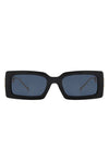 Square Flat Top Chain Link Design Sunglasses