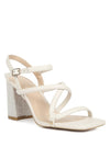 Artha Open Square Toe Block Heel Sandals