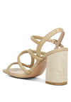 Artha Open Square Toe Block Heel Sandals