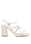 Artha Open Square Toe Block Heel Sandals