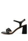 Edyta Ankle Strap Block Heel Sandals