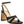 Heeri Metallic Lined Slim Block Heel Sandals