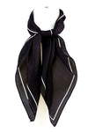 Plain Outline Real Silky Feel Square Scarf