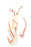 Plain Outline Real Silky Feel Square Scarf
