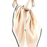 Plain Outline Real Silky Feel Square Scarf