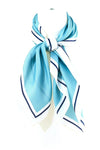 Plain Outline Real Silky Feel Square Scarf
