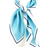 Plain Outline Real Silky Feel Square Scarf