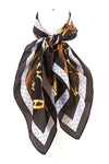 Bag Chain Real Silky Feel Square Scarf