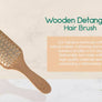 Natural Wooden Detangling Hair Brush