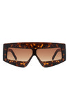 Rectangle Oversize Square Flat Top Sunglasses