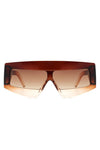 Rectangle Oversize Square Flat Top Sunglasses