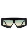 Rectangle Oversize Square Flat Top Sunglasses