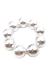 Single Lines Faux Pearls Elastic Stretch Bracelet