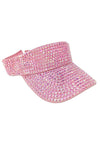 Bling Chip Stone Rainbow Sun Visor Hat