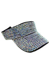 Bling Chip Stone Rainbow Sun Visor Hat