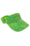 Bling Chip Stone Rainbow Sun Visor Hat