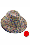 Bling Chip Stone 2 Tone Fedora Hat