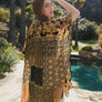 Luxe Burnout Velvet Kimono - Boho Layering Wrap