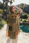 Luxe Burnout Velvet Kimono - Boho Layering Wrap