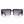 Square Oversize Flat Top Half Frame Sunglasses