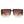 Square Oversize Flat Top Half Frame Sunglasses