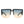 Square Oversize Flat Top Half Frame Sunglasses