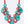 Resin Fringe Disk Statement Necklace