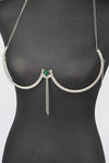 Fringe Rhinestone Iconic Bra Chain