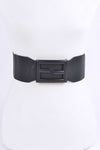 Plus Size Tonal Buckle Elastic Belt