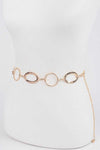 Oval Ring Fashion Chain Belt