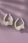 Twisted spring hoop earrings