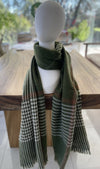 HOUNDSTOOTH PLAID SCARF