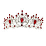 Harf Shaped Flower Bud Rhinestone Tiara