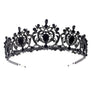 Harf Shaped Flower Bud Rhinestone Tiara