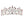 Harf Shaped Flower Bud Rhinestone Tiara