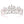 Harf Shaped Flower Bud Rhinestone Tiara