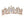 Harf Shaped Flower Bud Rhinestone Tiara